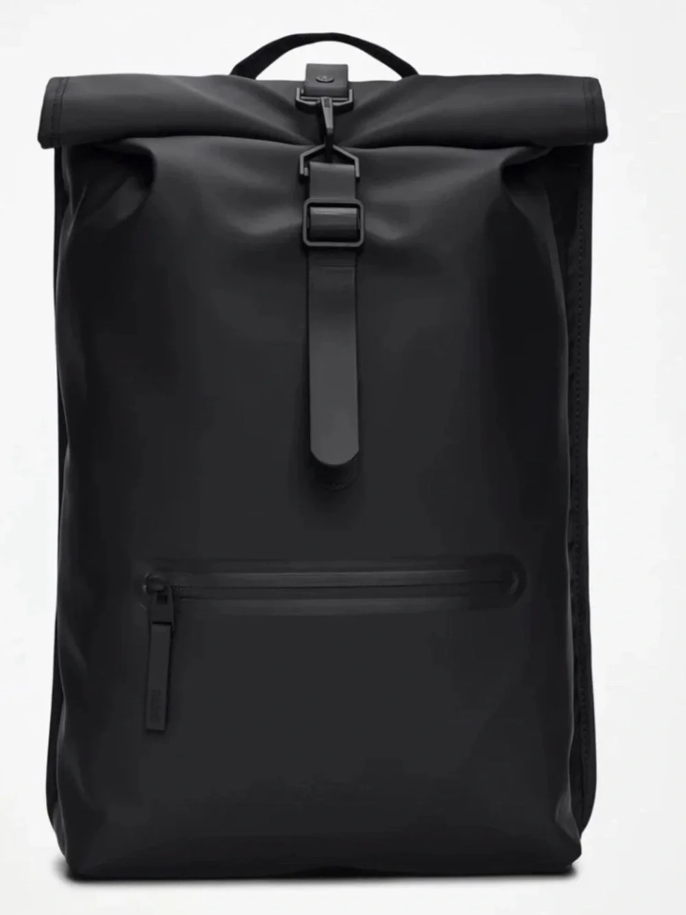 Rains Black Roll-Top Rucksack Backpack NWT